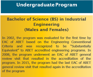 Faculty Of Engineering - Department Of Industrial Engineering - Overview